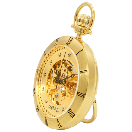 August Steiner Gold-tone Pocket Watch AS8017YG