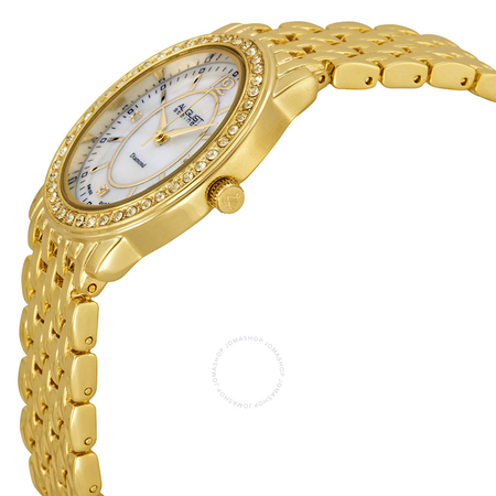 August Steiner Gold-tone Metal Diamond Ladies Watch AS8043YG