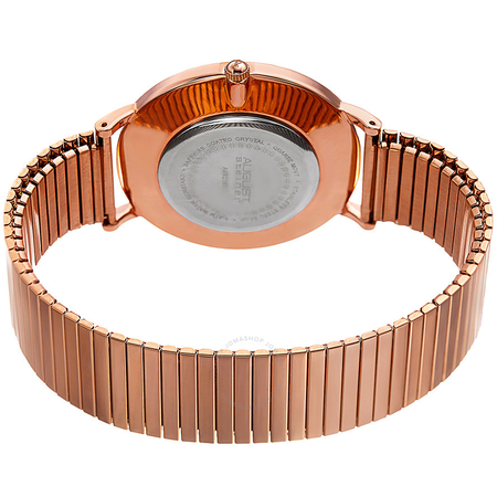 August Steiner Silver Dial Men's Rose Gold Tone Watch AS8216RG