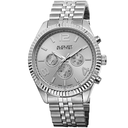 August Steiner Silver Dial Ladies Watch AS8096SS