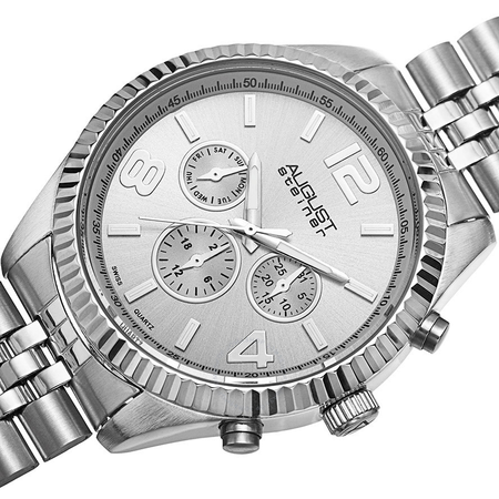 August Steiner Silver Dial Ladies Watch AS8096SS