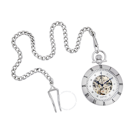 August Steiner Silver-tone Pocket Watch AS8017SS