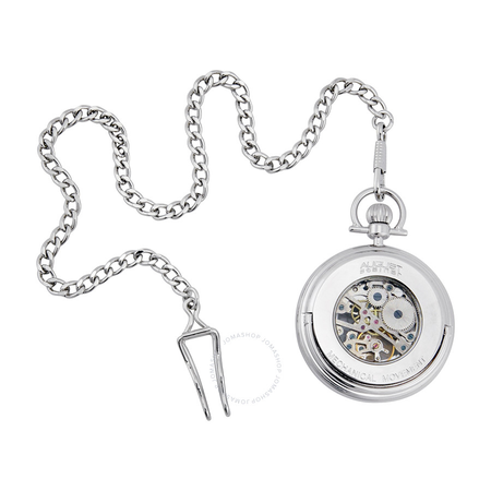 August Steiner Silver-tone Pocket Watch AS8017SS