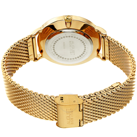 August Steiner Mesh Bracelet White Dial Men's Watch AS8255YG