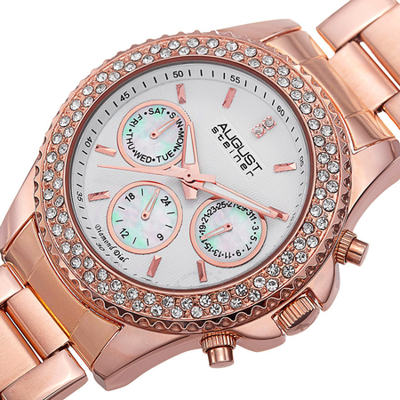 August Steiner White Ladies Watch AS8100RG