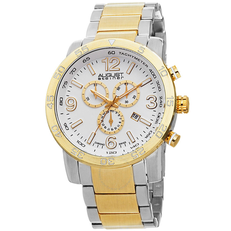 August Steiner White Men's Watch AS8097TTG