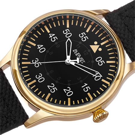 August Steiner Black Dial Men's Watch AS8125YG