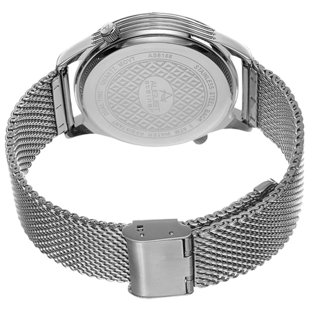 August Steiner Black Dial Men's Watch AS8168SSB