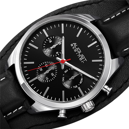 August Steiner Black Dial Men's Watch AS8270BK