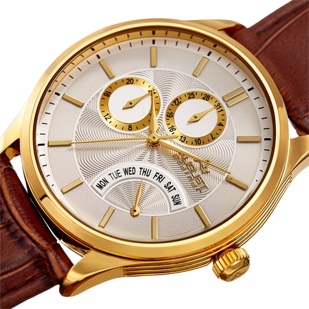 August Steiner Champagne Dial Men's Watch AS8209YGBR