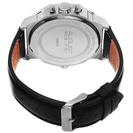 August Steiner Chronograph Black Dial Men's Watch AS8151SSB