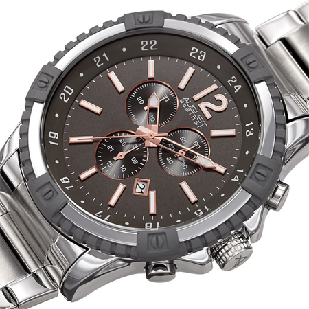 August Steiner Chronograph Grey Dial Men's Watch AS8229SSGN