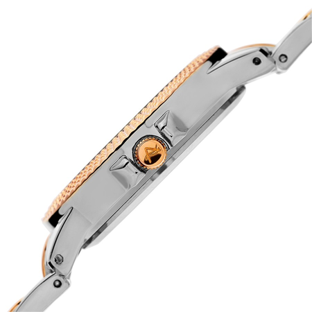 August Steiner Diamond Black Dial Ladies Watch AS8154TTG