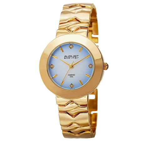 August Steiner Diamond Blue Dial Ladies Watch AS8157YG