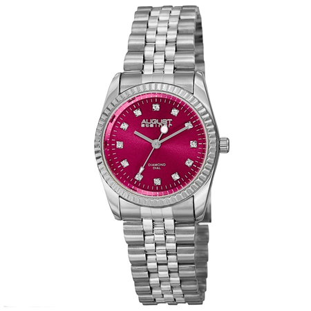 August Steiner Diamond Pink Dial Ladies Watch AS8170PK