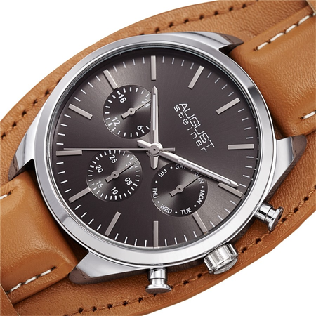 August Steiner Grey Dial Men's Watch AS8270GNBR