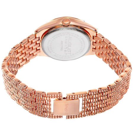 August Steiner Rose Gold-tone Dial Ladies Watch AS8177RG