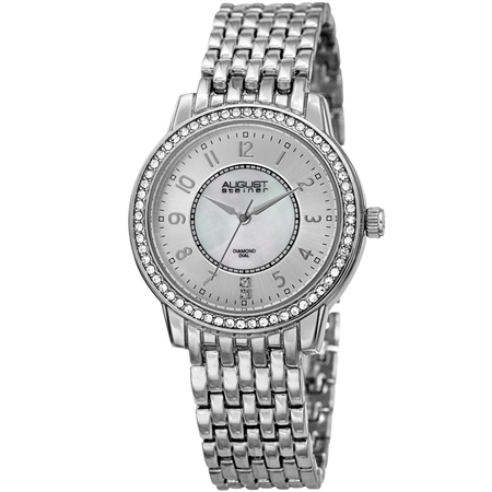 August Steiner Silver-tone Dial Ladies Watch AS8246SS