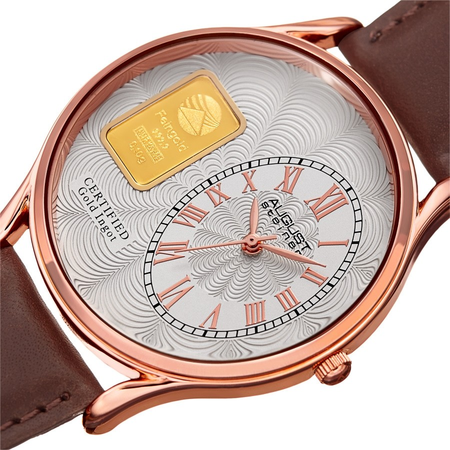 August Steiner Silver-tone Dial Men's Watch AS8224RG