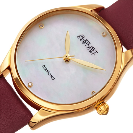 August Steiner White Dial Ladies Watch AS8254RD