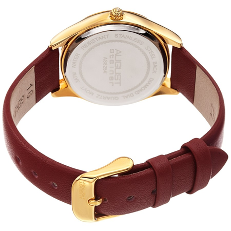 August Steiner White Dial Ladies Watch AS8254RD