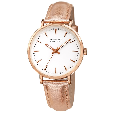 August Steiner White Dial Ladies Watch AS8259RG