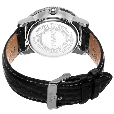 August Steiner Quartz White Dial Men's Watch AS8124SS
