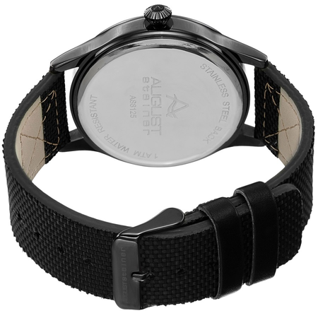 August Steiner Black Dial Men's Watch AS8125BK