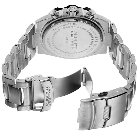 August Steiner Black Dial Men's Watch AS8161SSB