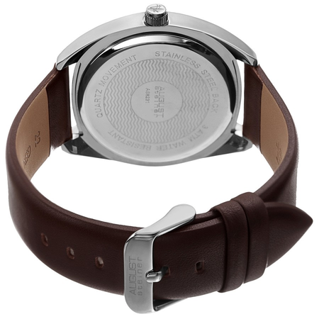 August Steiner Black Dial Men's Watch AS8231SSBR