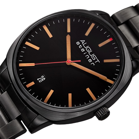 August Steiner Black Dial Men's Watch AS8237BK