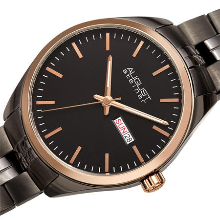 August Steiner Black Dial Men's Watch AS8271GNR