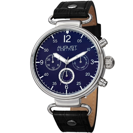 August Steiner Blue Dial Men's Watch AS8131BKBU