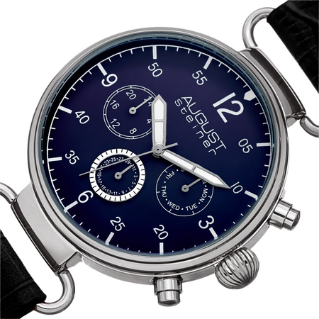 August Steiner Blue Dial Men's Watch AS8131BKBU