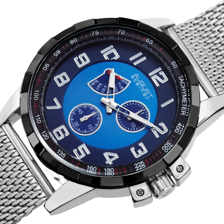 August Steiner Blue Dial Men's Watch AS8202SSBU