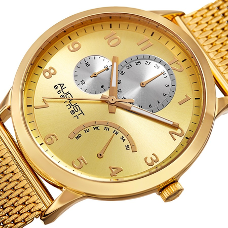 August Steiner Gold Tone Dial Men's Watch AS8230YG