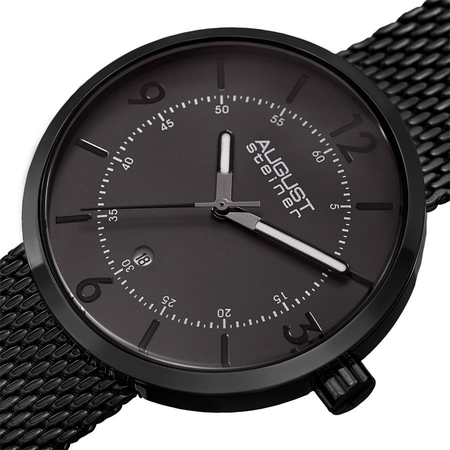 August Steiner Grey Dial Men's Watch AS8204BK