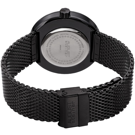 August Steiner Grey Dial Men's Watch AS8204BK