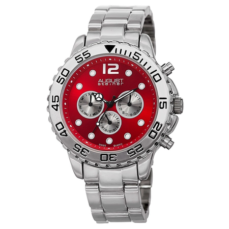 August Steiner Red Dial Men's Watch AS8158RD