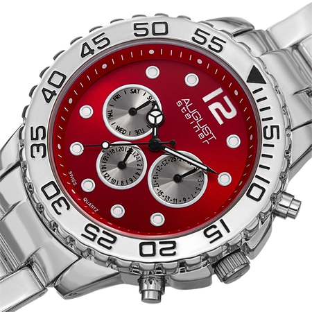 August Steiner Red Dial Men's Watch AS8158RD