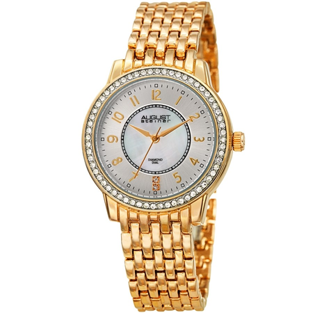August Steiner Silver-tone Dial Ladies Watch AS8246YG