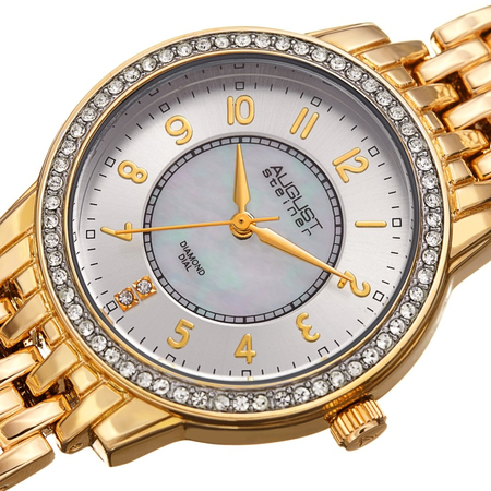 August Steiner Silver-tone Dial Ladies Watch AS8246YG