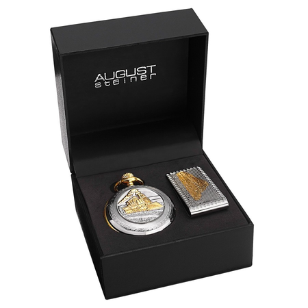 August Steiner Silver-tone Dial Men's Watch AS8144SSG