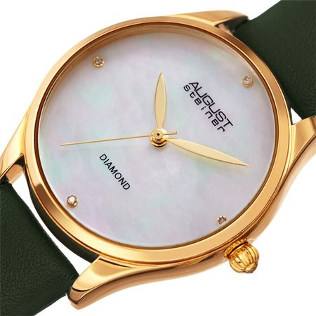 August Steiner White Dial Ladies Watch AS8254GN