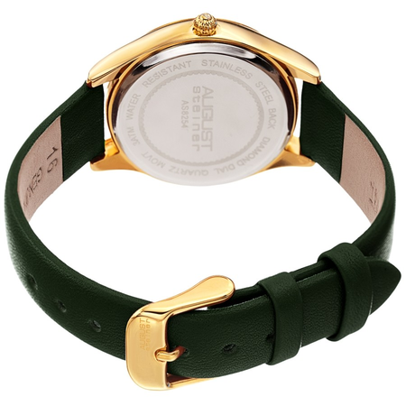August Steiner White Dial Ladies Watch AS8254GN