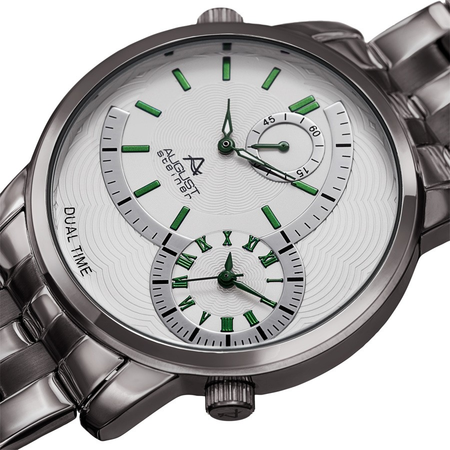 August Steiner White Dial Men's Watch AS8210GN