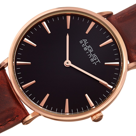 August Steiner Black Dial Ladies Watch AS8247RGBR