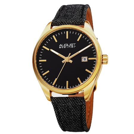 August Steiner Black Dial Ladies Watch AS8266BK