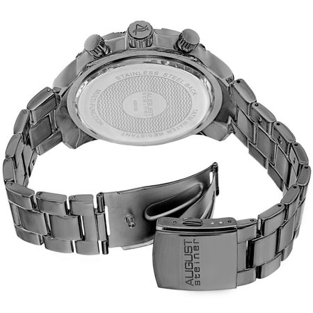 August Steiner Black Dial Men's Watch AS8130BK
