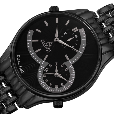 August Steiner Black Dial Men's Watch AS8141BK